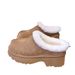 UG Winter Warm Casual Hak Dikke Zool Neuskap Enkele Schoen Muller Schoenen Bont Geïntegreerde Sneeuwlaarzen_voghion.com