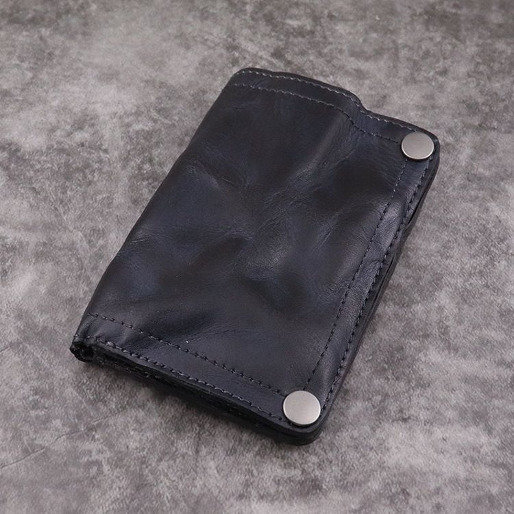Top Layer Vegetable Tanned Leather Style Men's Long Multi-Card Slot Multi-Function Wallet Card Holder Men_voghion.com