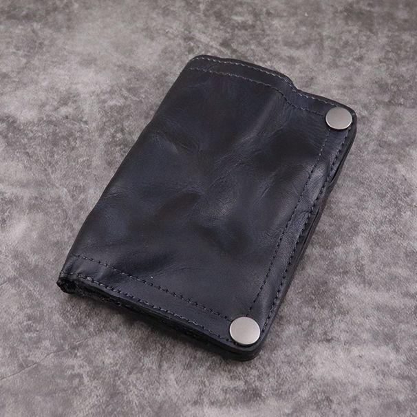 Top Layer Vegetable Tanned Leather Style Men's Long Multi-Card Slot Multi-Function Wallet Card Holder Men_voghion.com