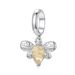 Bee Pendant Charm Sterling Silver Charm_voghion.com