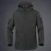Giacca softshell Shark Skin da uomo - Giacca tattica antivento e impermeabile per esterni con design traspirante e resistente per escursionismo e campeggio_voghion.com