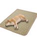 Pet Rattan Woven Cooling Summer Bed Ice Pad Dog Mat For Sleeping_voghion.com
