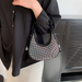 Borsa a tracolla in pelle PU con diamanti a catena per donna, borsa a tracolla estiva da donna, borsa a tracolla tinta unita_voghion.com