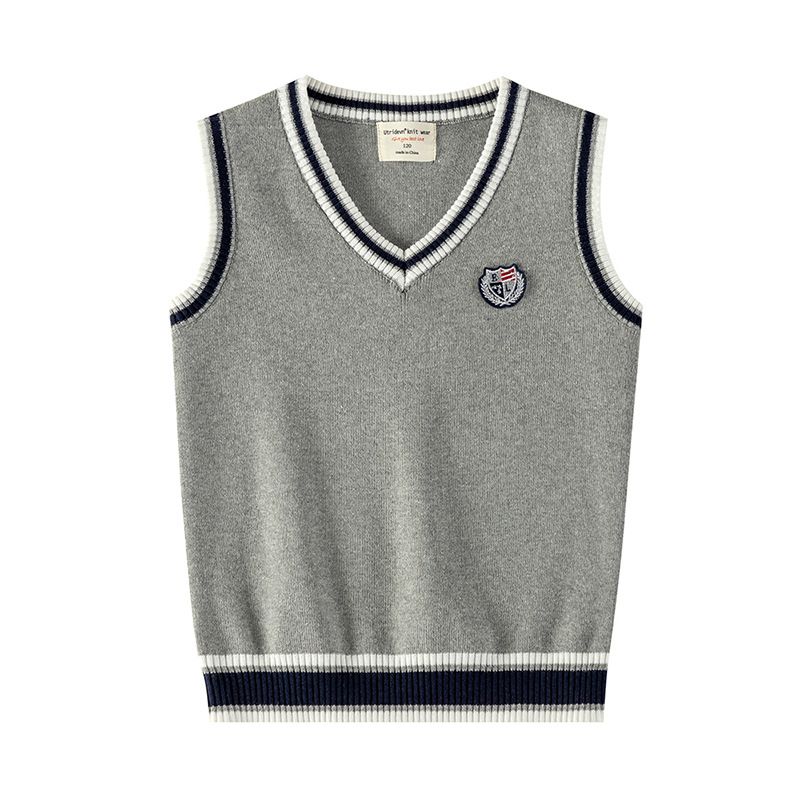 Spring And Autumn Children's Wool Vest For Boys Knit Vest Sweater For Girls_voghion.com