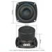 AIYIMA Subwoofer en pouces 4,8 Ohm 45 W Woofer Haut-parleur longue course Bass Sound Haut-parleur DIY 2.1 Home Cinéma_voghion.com