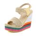 Dammeschuhe Summer Neie Stil Super High Heel Wedge Sandalen Stréi Braut Fëschmond Réimesch Reebou 43 Grouss Gréisst Dammeschuhe_voghion.com