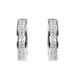 S Silver Plated Full Inlaid Diamond Unisex Fashion Hoop Earrings Trendy Hip Hop_voghion.com