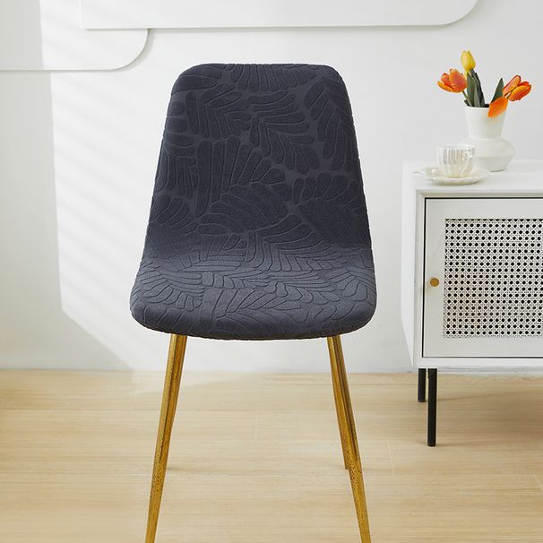 Lätt lyx nordisk enkel kort rygg böjd stolsöverdrag restaurang bord och stol pallöverdrag skrivbordsstol elastisk stolsöverdrag_voghion.com