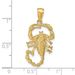 14k Solid Polished Open-Backed Scorpion Pendant_voghion.com