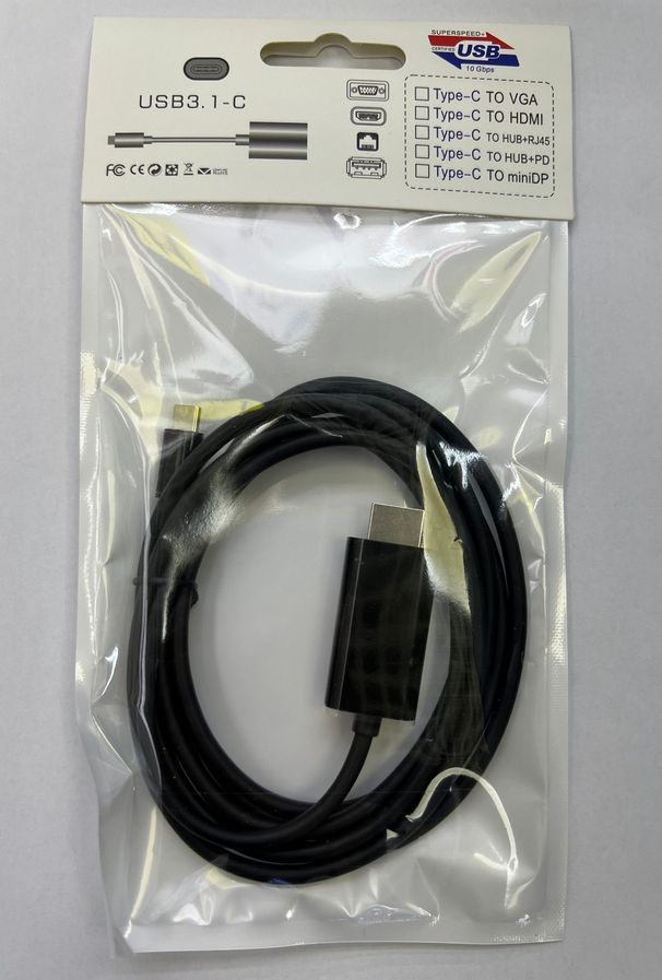 Câble Type-C vers HDMI pour écran de téléphone Android avec câble d'écran, moniteur TV, câble vidéo HD 4K_voghion.com