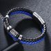 New Hip-Hop Rock Stainless Steel Men's Laser Engraved Magnetic Clasp Bracelet_voghion.com