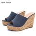 Sandálias femininas plataforma peep-toe - sandálias casuais confortáveis de largura larga para mulheres_voghion.com