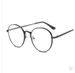 2021 New Literary Eyeglass Men's and Women's Korean Edition Trendy Metal Flat Mirror Myopia Glasses Frame 3246_voghion.com