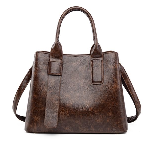 LEMON KOKO Damenhandtasche – Stilvolle Schultertasche aus PU-Leder mit mehreren Fächern, geräumig und leicht für Arbeit und Reisen (Dunkelbraun)_voghion.com