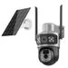 QL16 4G HD Bullet Solar Powered Low Power Consumption 360 Panoramic Dual Lens WIFI Surveillance Camera_voghion.com