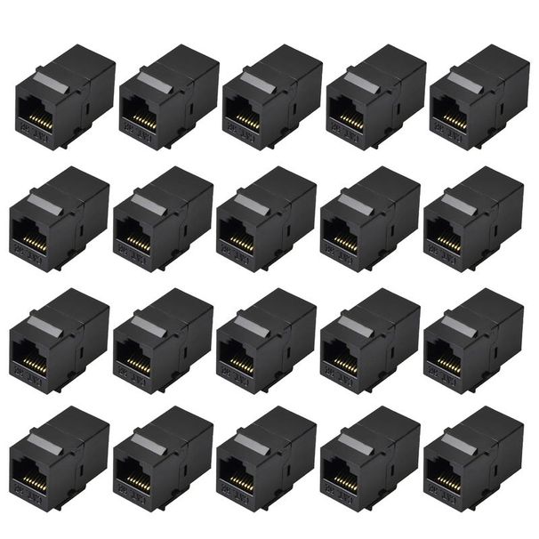 Xinweiqing 20Pcs Network Connectors Stable Signal Anti-interference Golden Plated Pins RJ45 Cat 5E Ethernet Cable_voghion.com