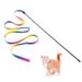 Doppelseitiges Regenbogenband-Spielzeug für Hunde, Internet-Promi-Katzen, Teaser-Zauberstab, gegen Langeweile_voghion.com