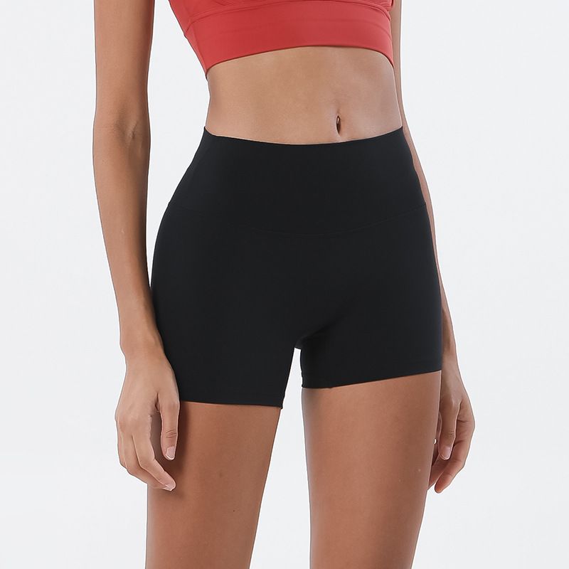 Women's Double-sided Milled Three-Point Pants Yoga Pants High Waist Butt Lifting Peach Sports Shorts Fitness Pants_voghion.com