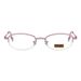 Mid-to-High-End Half-Frame Metal Alloy Anti-Fatigue Women 8829 Blue Light Blocking Reading Glasses_voghion.com