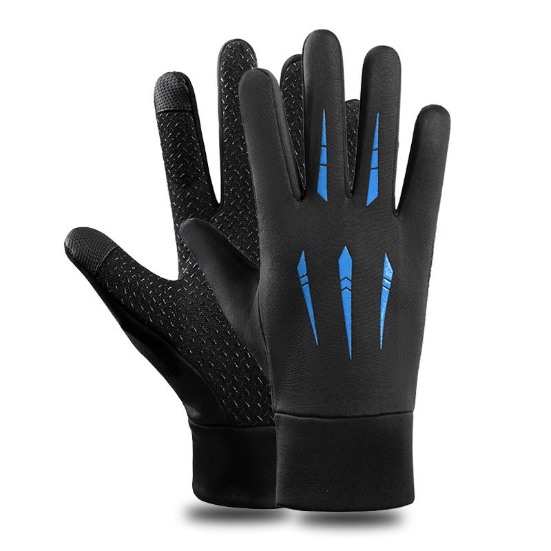 Cycling Gloves Men's Winter Gloves Warm Cycling Touch Screen Plus Velvet Non Slip Outdoor Sports Electric Vehicle Motorcycle Riding Gloves_voghion.com