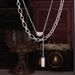 Double Layered Sugar Chain, Bean Chain, Necklace, Women's Collarbone Chain, Ins, Cool And Personalized Style_voghion.com