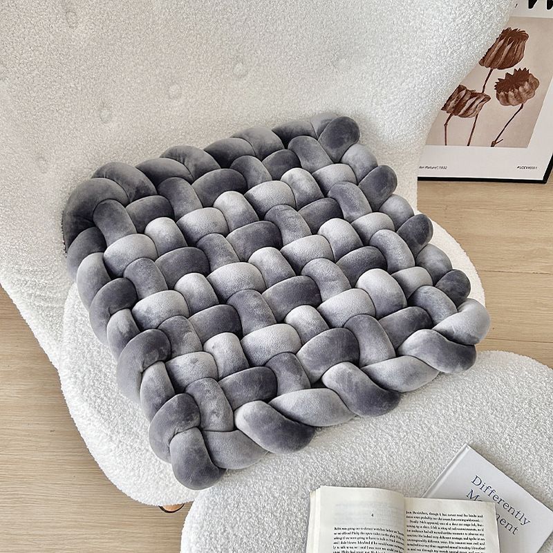 Home Garden Net Red Home Living Room Decoration Sofa Pillow Bedside Cushion Solid Color Hand Woven Cushion_voghion.com