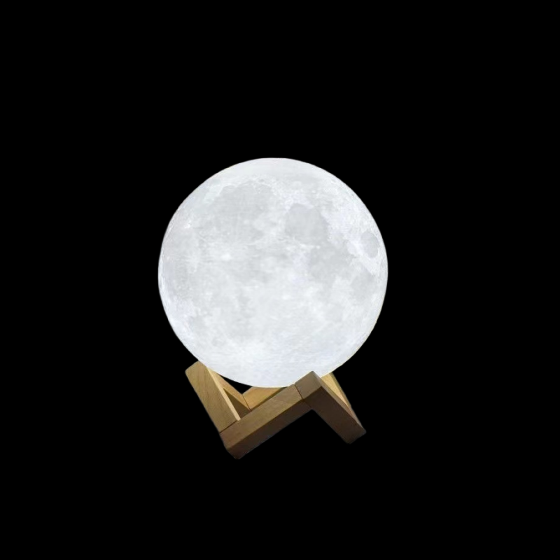 Dropship 3D Print Rechargeable Moon Lamp LED Night Light Creative Touch Switch Moon Light For Bedroom Decoration Birthday Gift_voghion.com