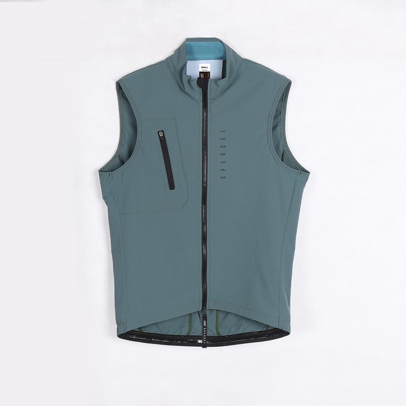 SPEXCEL 2022 All New Classic Light Windproof Vest Cycling Beste Heren Wind Gilet Nieuwe Stretchstof Met Tweerichtingsrits_voghion.com