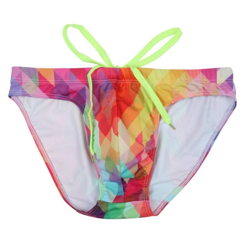 New Men's Swimming Trunks, Low-waist Sexy And Fashionable Printed Triangular Swimming Trunks, Youth Swimming Trunks For Men_voghion.com