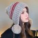 Anchor Red Plüsch Cross-Border Damen Winter Verdickte Kälteschutz Warme Ohrenschutz Kalte Kopfwickel Strickmütze_voghion.com