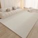 Māja un dārzs Gaišs viesistabas paklājs krēmkrāsas stila dīvāns neslīdošs grīdas paklājiņš vienkrāsains guļamistabas gultas paklājs garderobes mācību paklājs_voghion.com