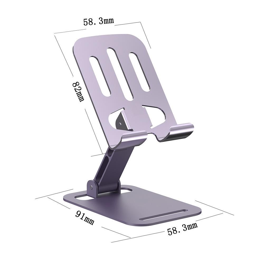 Metal Phone Holder With Rotating Folding Desktop Phone Holder Metal Tablet Phone Stand Holder Desktop Phone 360 Degree Rotatable Holder Stand_voghion.com