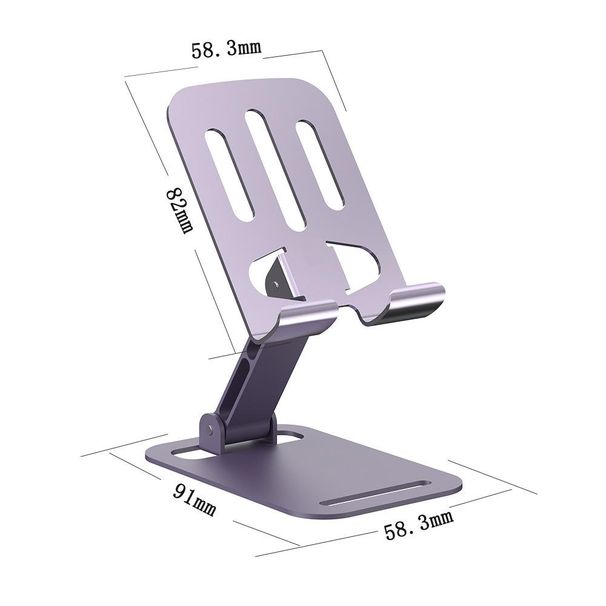 Metal Phone Holder With Rotating Folding Desktop Phone Holder Metal Tablet Phone Stand Holder Desktop Phone 360 Degree Rotatable Holder Stand_voghion.com