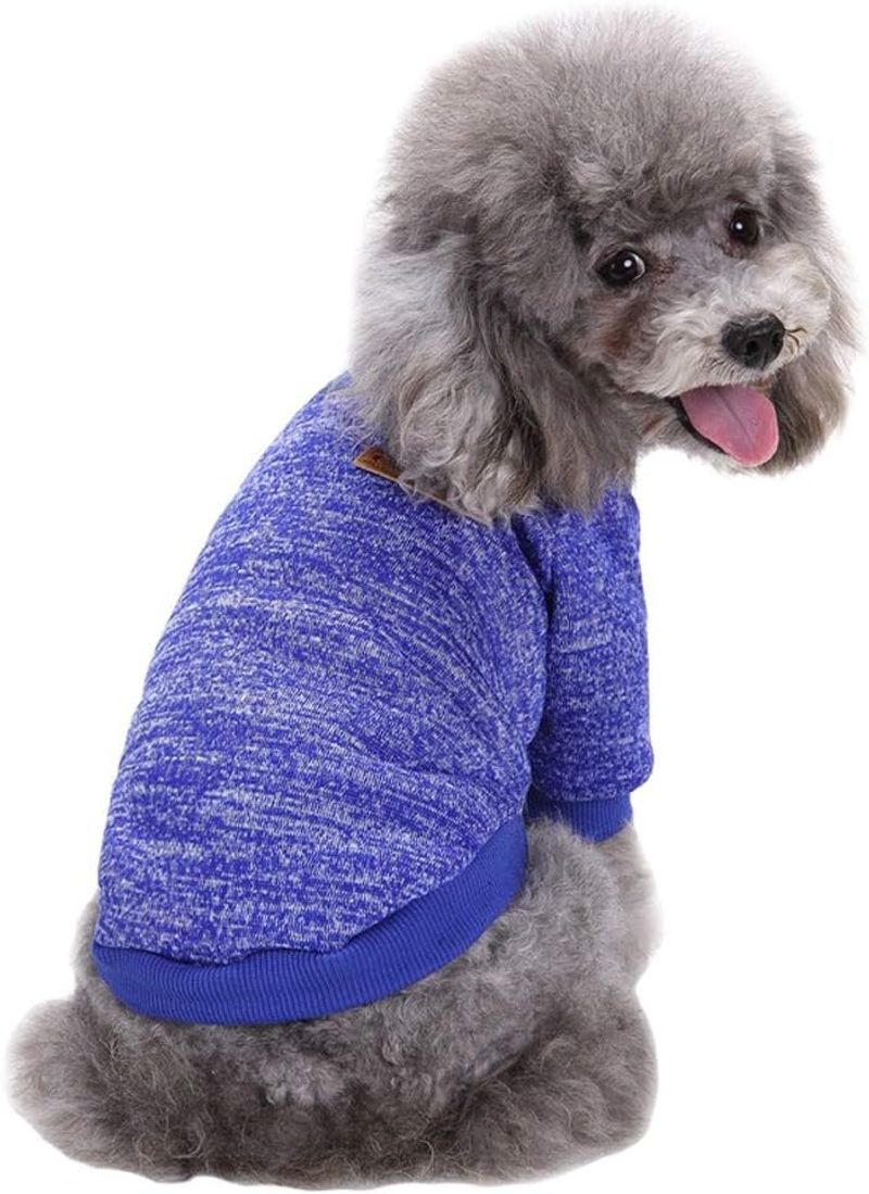 Jecikelon Dog Clothes Dogs Sweater Soft Puppies Clothing Winter Puppy Sweaters Warm Outfit For Dogs Small XXS XS Cat Apparel (Pink, M)_voghion.com