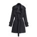 Women's Clothing Spring And Autumn New Style Small Size Medium Length Coat Temperament British Style High End Coat_voghion.com