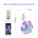 LED Strip Luces Para Habitacion USB-drevet LED-vægmaleri Chambre Rgb 5050 lys til værelse Fita Leds Bande App Controle Bluetooth_voghion.com