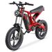 Hidoes B6 Bicicleta elétrica para adultos 1200W, 20" Off Road Mountain Bike com bateria de 48V 15,6Ah Suspensão total_voghion.com
