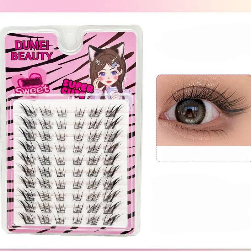 Eyelashes Set Fox False Eyelashes Segmented Natural Simulation Single Cluster Oblique Flying Nine Tailed Fox Eyelashes_voghion.com
