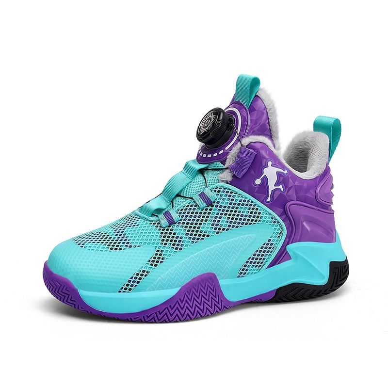 Kids’ Shoes Children's Basketball Shoes 2024 New Trendy Brand Practical Youth Rotation Shoes Non Slip Running Sports Shoes_voghion.com