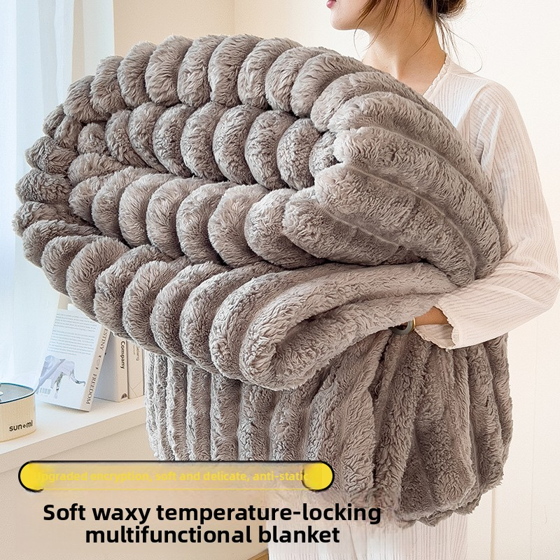 Bosonsnow Premium Solid Fleece Throw Blanket – 260GSM Ultra-Soft Fabric, Modern Minimalist Style, Ideal For Home & Travel (Multiple Sizes & Colors)_voghion.com