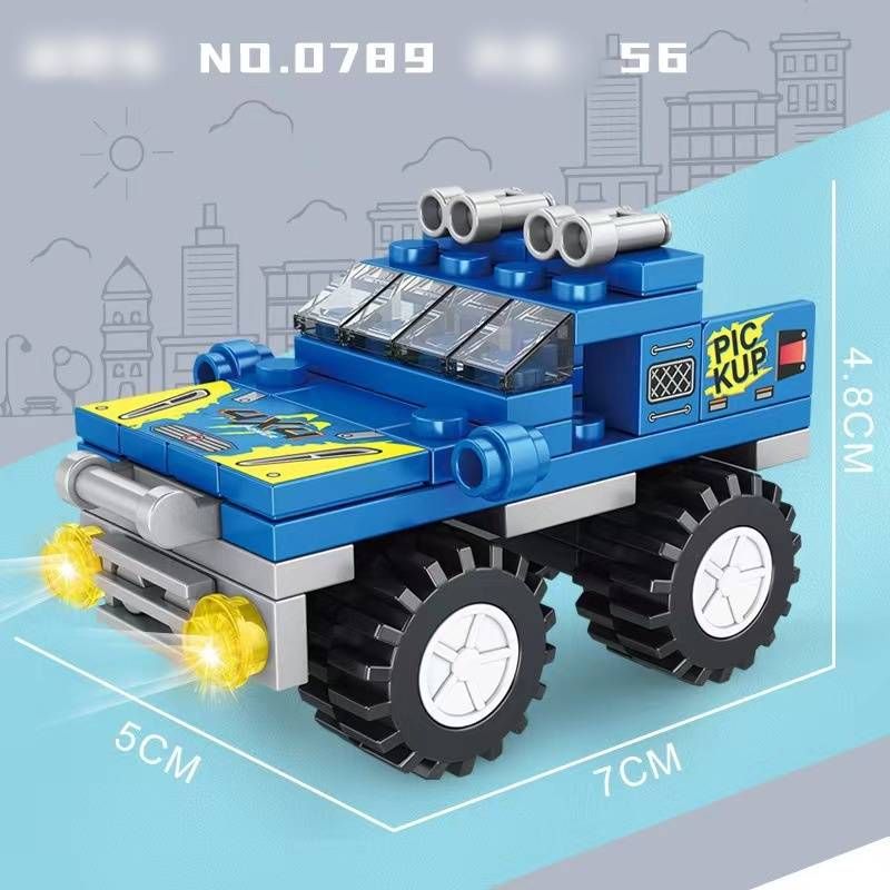 Kleine, compatibel met Lego speelgoedbouwstenen, stadsvervoer, cartoon autoassemblage, technische auto's, modelbouw, vakantiecadeau-opties_voghion.com