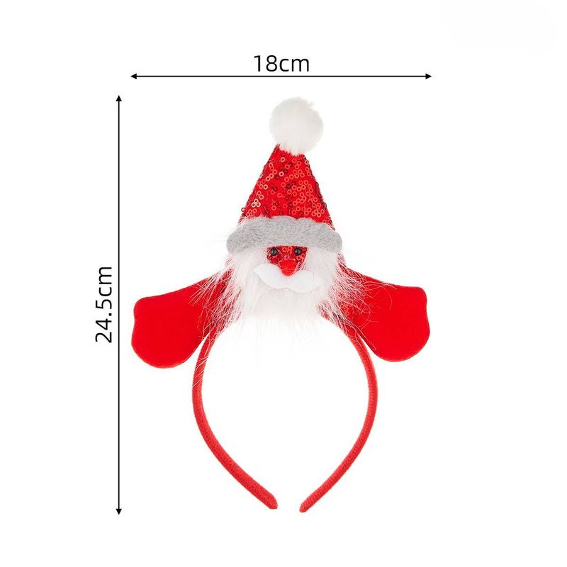 Christmas Cute And Funny Glowing Reindeer Christmas Tree Hair Accessory, English Letter Headband, Festive Atmosphere Props_voghion.com
