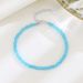 Bracciale in argento puro con pietra sfaccettata blu occhio di gatto, elegante accessorio versatile per gioielli di nicchia con perline di cristallo per le mani_voghion.com