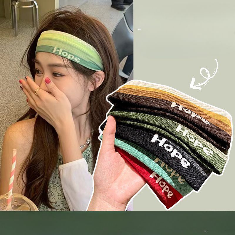Summer Sports Headband For Women, Sweat-Absorbing And Anti-Sweat Running Yoga Headband, Outdoor Fitness Headscarf,_voghion.com