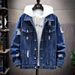 New Spring and Autumn Season Worn Hole Washed Denim Korean Edition Trendy Coat Men's Cool Loose Top_voghion.com
