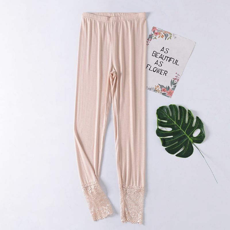 Women's Modal Thin Lace Leggings_voghion.com