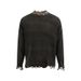 Maglione unisex in maglia larga stile New Wasteland, stile Batik High Street scuro e strappato_voghion.com