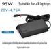 95W Universal USB-C PD Fast Charger For All Laptops - 20V 4.75A Power Adapter (Suitable For ASUS/HP/Dell/Acer/Lenovo Compatible)_voghion.com