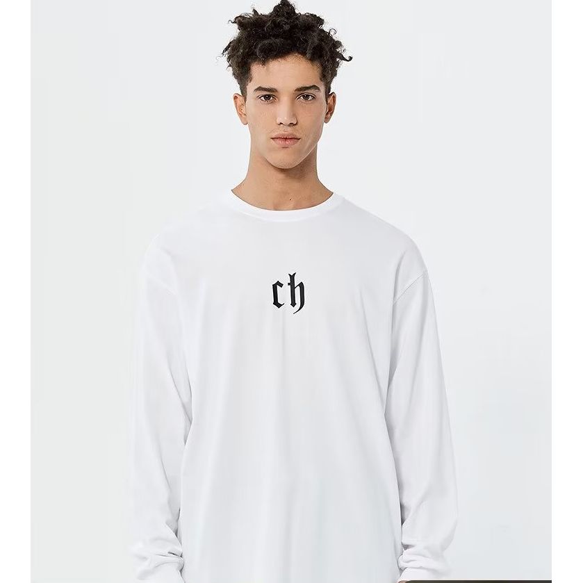 uusi2023 Syksy ja talvi 100 % puuvillaa Paksu Tukku korkealaatuinen pyöreäkaula-paita miehille_voghion.com