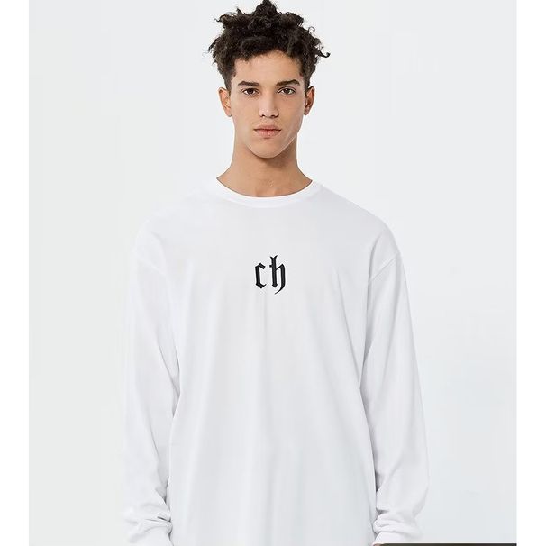 uusi2023 Syksy ja talvi 100 % puuvillaa Paksu Tukku korkealaatuinen pyöreäkaula-paita miehille_voghion.com